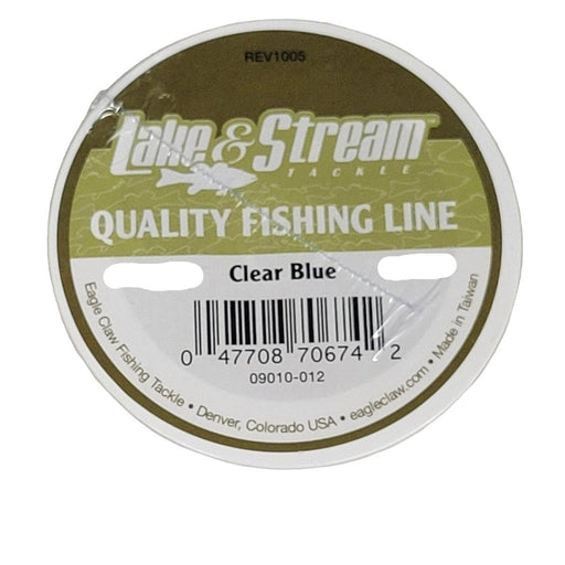 Lake & Stream Quality Fishing Line Clear Blue - Line/LeaderEagle Claw10Lb 500YdsNew Arrival047708706735FishAndSave