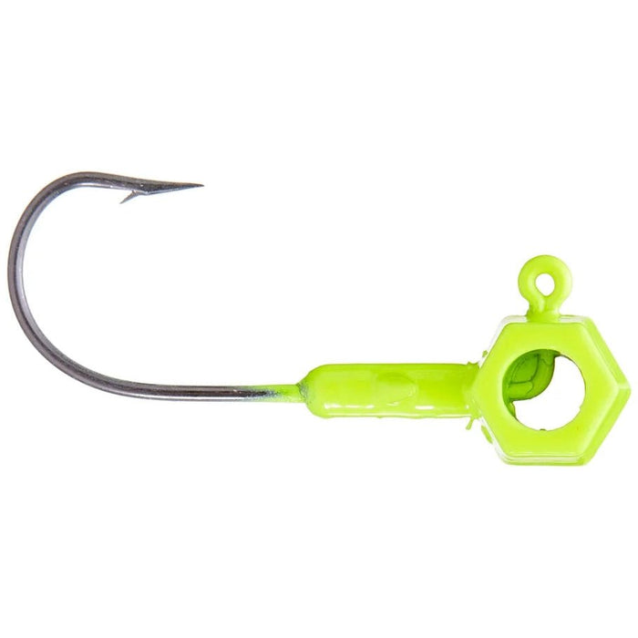 Leland Eyehole Brandon Smith Jighead Qty 5 - JigsLelandChartreuse1/8 Oz_Hi_chtgptapp_optimised_this_description - generatorFishAndSave
