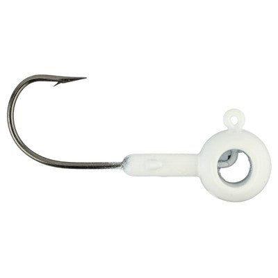 Leland Lures Round Eyehole Jig Heads 1/4 Oz Qty 5 - JigsLelandWhiteBass654296223010FishAndSave