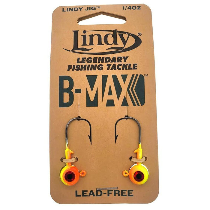 Lindy B-Max Jig Qty 2 - JigsLindyOrange/Hot Yellow1/16 OzBass025787691777FishAndSave
