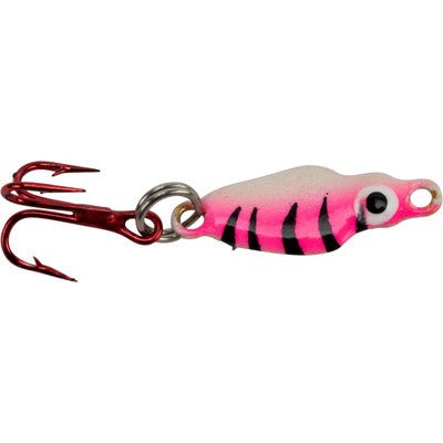 Lindy Frostee Jigging Spoon - JigsLindyPink Tiger Glow1/16 OzFreshwaterFishAndSave