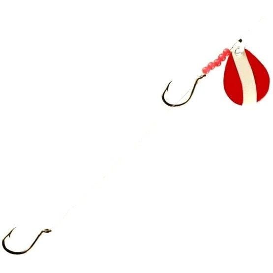 Little Joe 2 Hook Crawler Harness Qty 1 - Hooks/RigsLITTLE JOERed/WhiteFreshwater025787067022FishAndSave