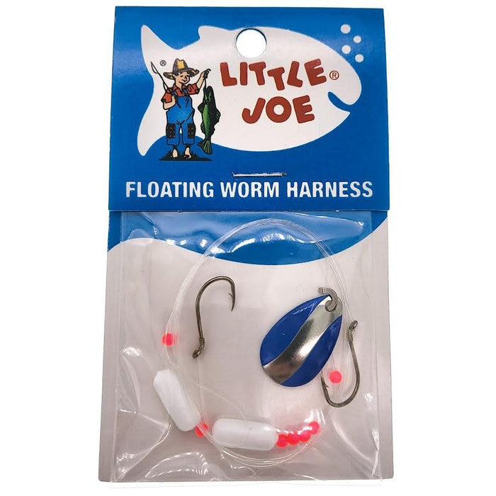 Little Joe Floating Worm Harness Qty 1 - Hooks/RigsLittle JoeBlue Charm SilverFreshwater025787691258FishAndSave