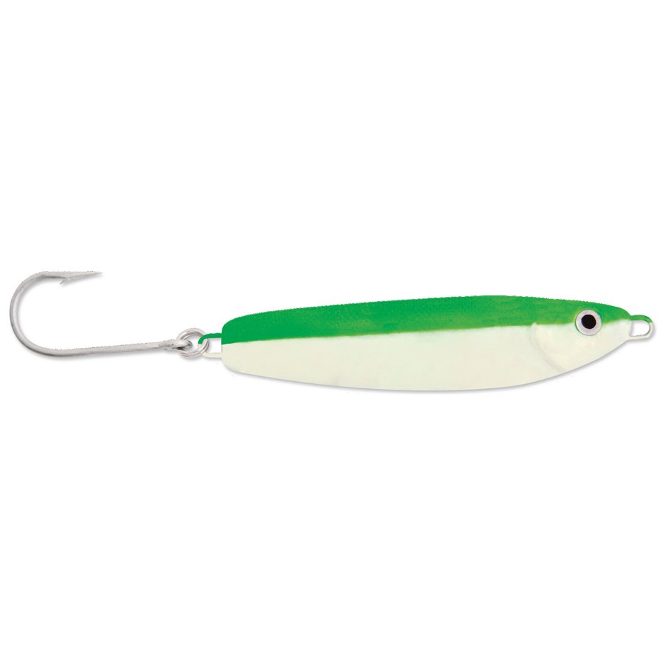 Leurre De Pêche Luhr Jensen – Hareng Strippé 5 Oz, Dos Nickel Et Bleu Fluo, Taille 500 (4-1/4″) – Parfait Pour La Pêche En Eau Salée Et Douce