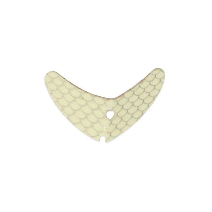 Mack's Lure Smile Blade - SpinnersMack'sGlow White Scale - Silver1.1" Qty 5Freshwater043557652100FishAndSave