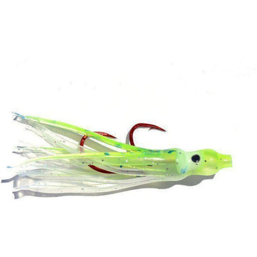 Macks Pee Wee Hoochie 3" Leader - JigsMacksUV GLO/Chart/GreenFreshwater717587121409FishAndSave