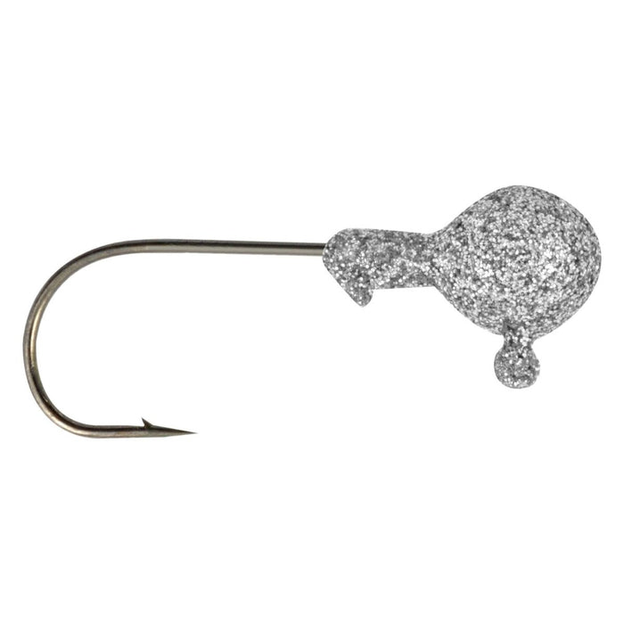 Matzuo Glow Button Jig Heads Qty 5 - JigsMatzuoGlitter Silver1/4 OzBassFishAndSave