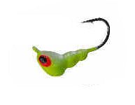 Maynards Tungsten Plow Grub 10 Qty 2 - JigsMaynardsGlow ChartreuseFreshwater802318941019FishAndSave