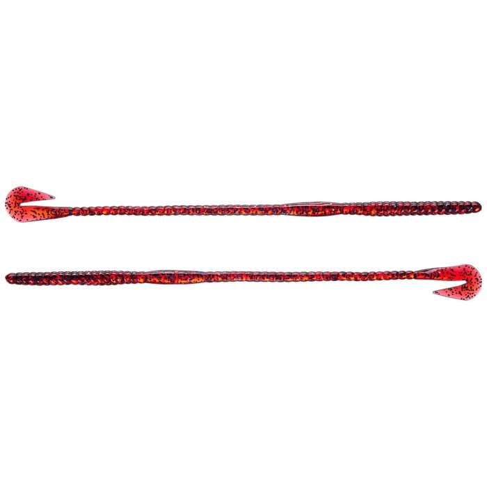 Mister Twister Mag Buzz Worm 12" Qty 5 - PlasticsMister TwisterPlumBass024376542056FishAndSave