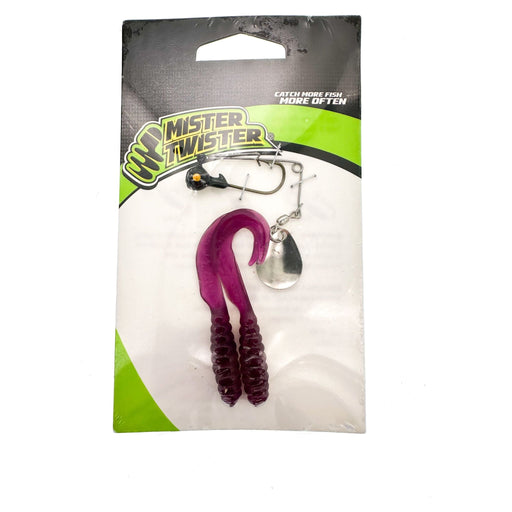 Mister Twister Meeny Spin Combo 3" Curly Tails w Spinner and Jig - FishAndSave