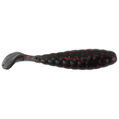 Mister Twister Sassy Grub 3" Qty 12 Smoke/Red Black Flake - PlasticsMister TwisterFreshwater024376500131FishAndSave