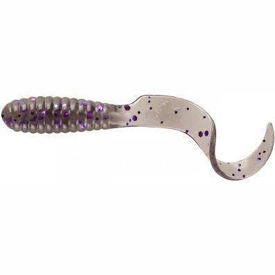 Mister Twister Teenie Curly Tail Grub 2" Shiny Qty 20 - PlasticsMister TwisterSmoke/Purple FlakeFreshwater024376043058FishAndSave