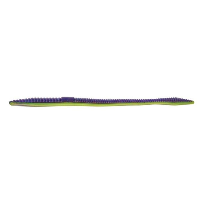 Mister Twister Tri - Alive Nightcrawler 6.5" Qty 10 - PlasticsMister TwisterJune ChartreuseBass024376847502FishAndSave