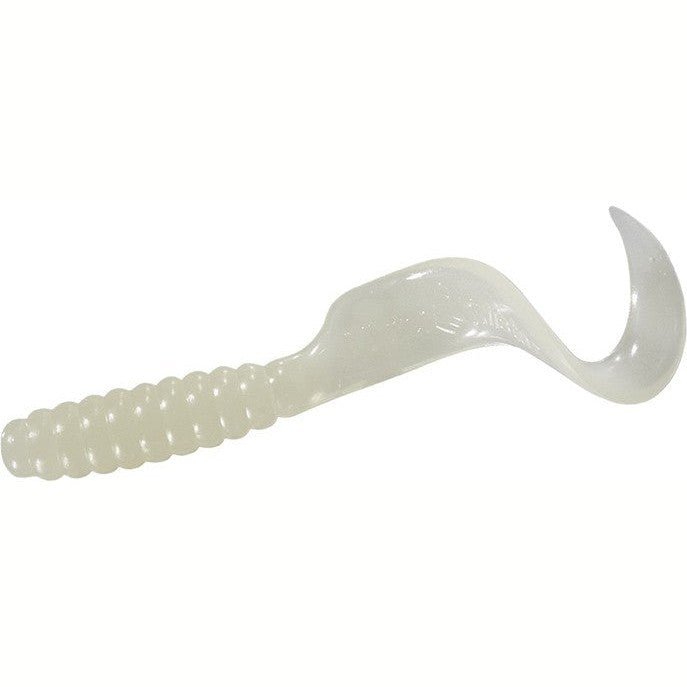 Mister Twister Twister tail 4" Qty 100 - PlasticsMister TwisterLuminescent3"BassFishAndSave