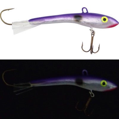 Moonshine Lures Holographic Shiver Minnow - CrankbaitMoonshine LuresGrape Shad3/8 OzFreshwaterFishAndSave