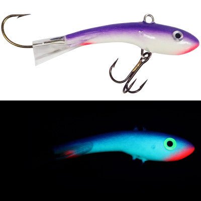 Moonshine Lures Holographic Shiver Minnow - CrankbaitMoonshine LuresRed Grape3/8 OzFreshwaterFishAndSave