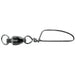 Mustad 77252 Ball Bearing Swivels W/ Rings Black - Swivels/ConnectorsMustad4/150 Qty 3Freshwater023534364585FishAndSave