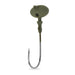 Mustad Football Jigheads 1/2 Oz Qty 3 Matte Olive Green - JigsMustadBass023534042384FishAndSave