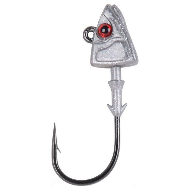 Mustad Shad Jig Head Sz 1/0 1/8 Oz Qty 3 Plain - JigsMustadFreshwater023534040175FishAndSave