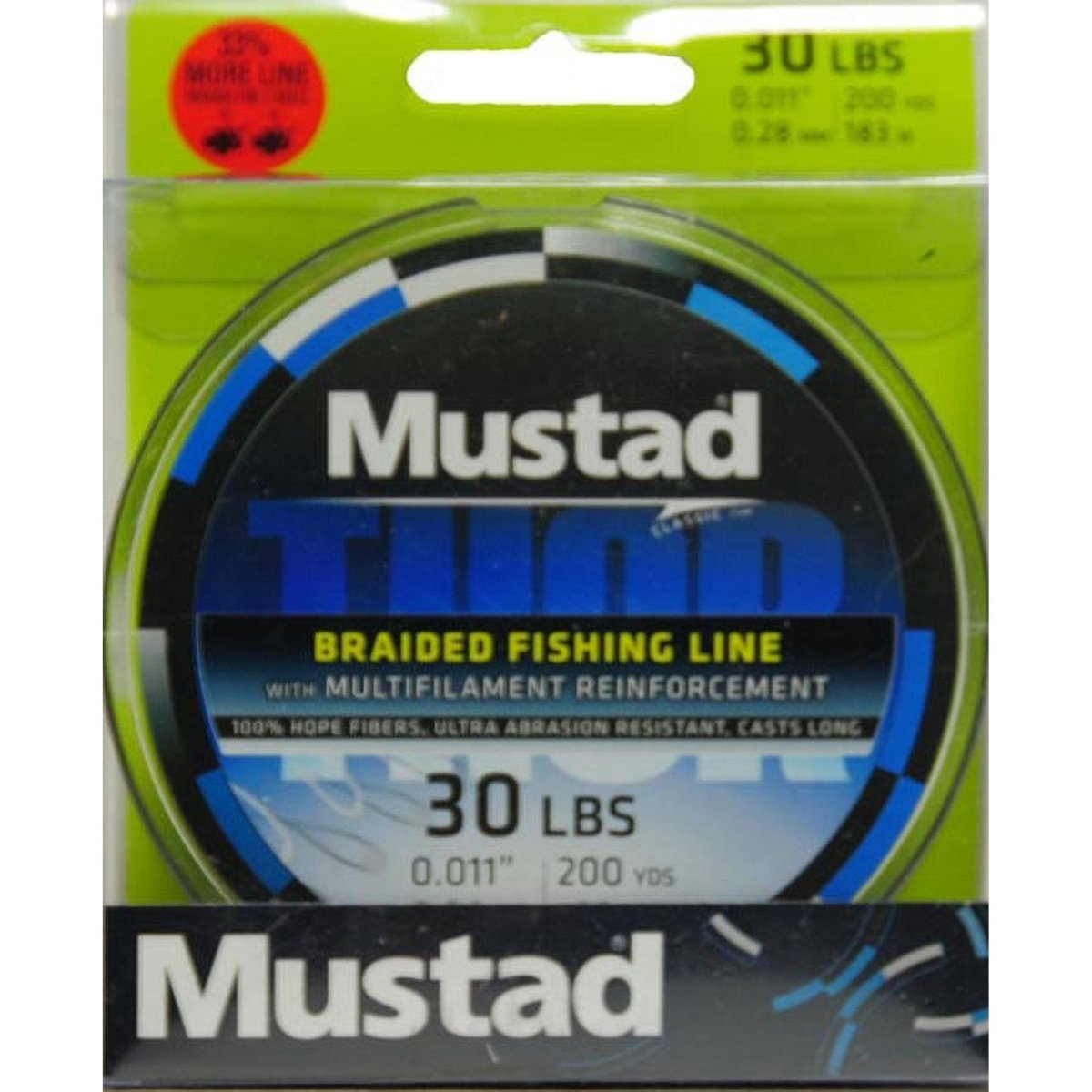 mustad braided fishing line Wish Monofilament ML011 60lb x 300 Meter Sonee Hardware yellow and red every 10 feet Tuf-Line XP Indicator Braid -