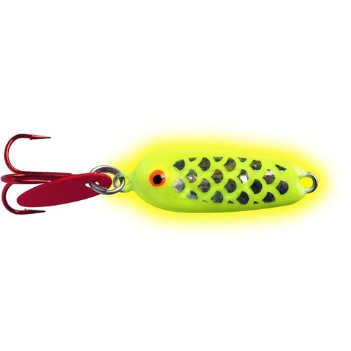 Neon Lites Glass Rat'lr Hammer Spoon 1/4 Oz Qty 1 Glow Chartreuse - SpoonsNeon LitesFreshwater640616010743FishAndSave