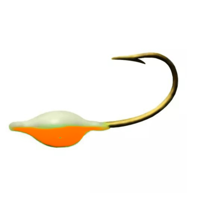 Neon Lites Perch Eye Jig 8 Qty 2 - JigsNeon LitesGlow Orange6FreshwaterFishAndSave