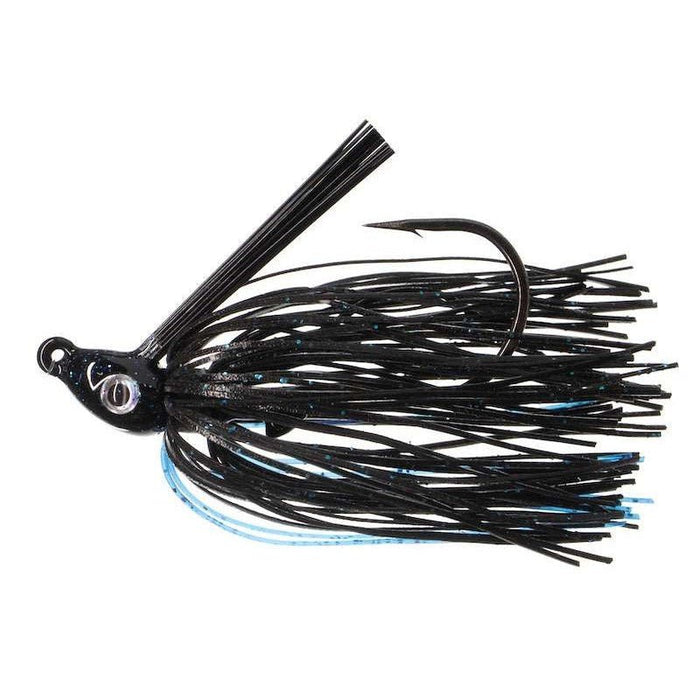 Nichols Lures Saber Swim Jig 3/8 Oz Black/Blue - JigsNichols LuresBass740311113036FishAndSave