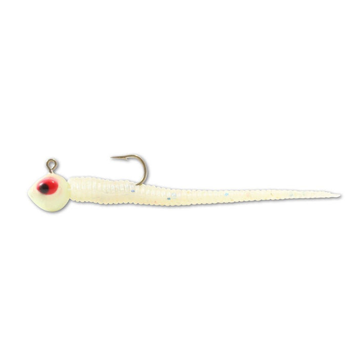 Northland Tackle Impulse Rigged Bloodworm 1.5" 1/64 Oz Qty 5 - JigsNorthland TackleGlo WhiteFreshwater084948749726FishAndSave