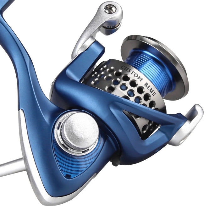 bf44 okuma reel Okuma CBL-BF-702M-40 Custom Blue Bait Feeder Spin Combo 7' 2pc M Sz 40 Reel