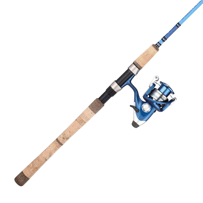 b&m fish pole reel combo Okuma CBL-BF-702M-40 Custom Blue Bait Feeder Spin Combo 7' 2pc M Sz 40 Reel