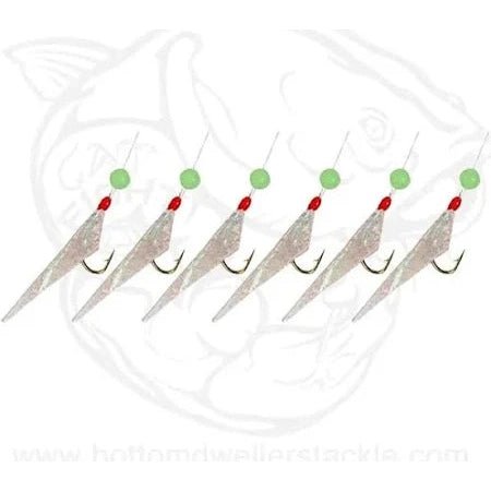P - Line Sabiki Rig Hage Aurora Fish Skin Sz 12 Gold Hooks - Hooks/RigsP - LIneFreshwater015789212025FishAndSave