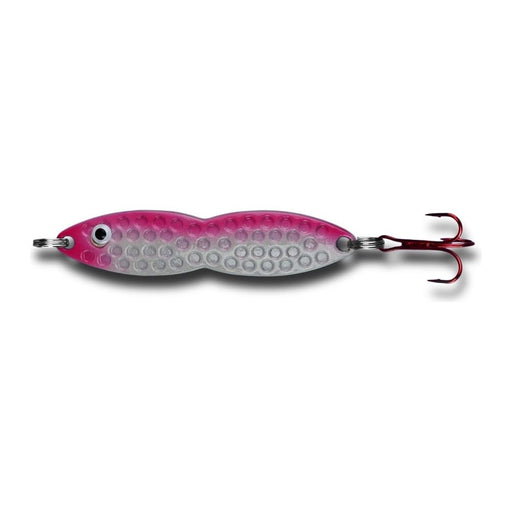 PK Lures Flutter Fish Spoon 3/8 Oz - SpoonsPK LuresPink Pearl GlowFreshwater813726012291FishAndSave