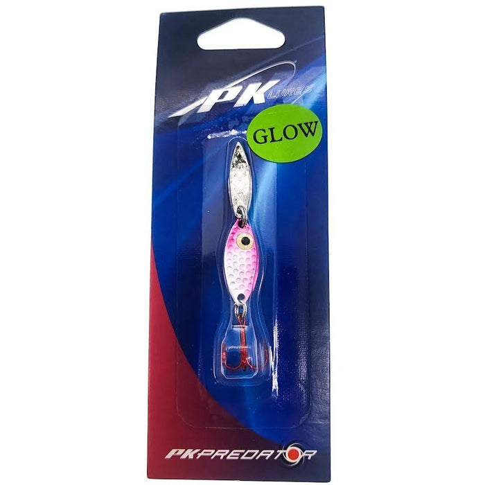 PK Lures PK Predator Spin 1/16 Oz Qty 1 - SpinnersPK LuresPink Purple GlowFreshwater813726012512FishAndSave