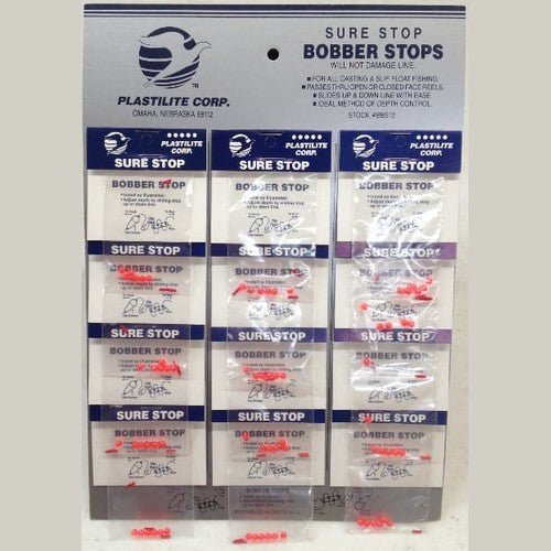 Plastilite Bobber Stop Card Of 12 - Floats/BobbersPlastiliteFreshwater032413090019FishAndSave