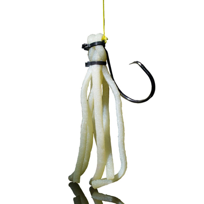Q8 Super Worms Halibait Octosquid Qty 3 - PlasticsQ8WhiteFreshwater850238008695FishAndSave