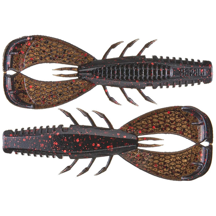Rapala CrushCity Cleanup Craw 3.5" Qty 7 Black Red Flake - PlasticsRapalaBass022677343730FishAndSave