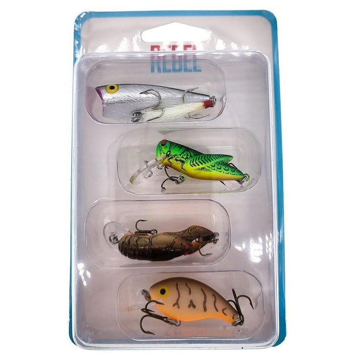 Rebel Topwater Assortment 4 - Pack - CrankbaitRebelPack - 1Bass020554071882FishAndSave