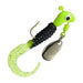 Road Runner Curly Tail 1/16 Oz Qty 2 Black/Chartreuse - JigsBlakemoreFreshwater020801047530FishAndSave