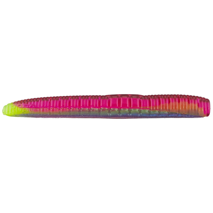 Roboworm Ned Worm 3'' Qty 8 - PlasticsRobowormMorning Dawn ChartreuseBass788998312649FishAndSave