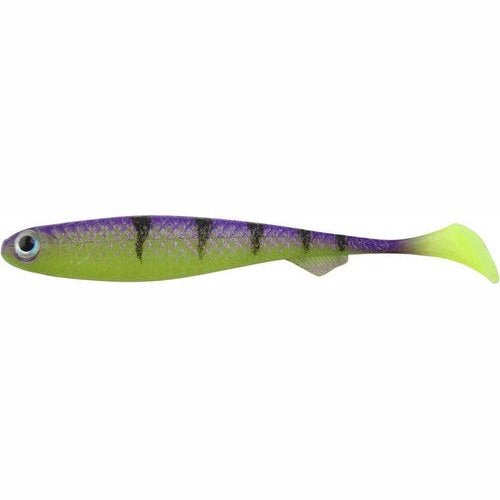 Salmo Slick Finesse 110 4.3" Qty 5 UV Purple Tiger - PlasticsSalmoBass051034273052FishAndSave