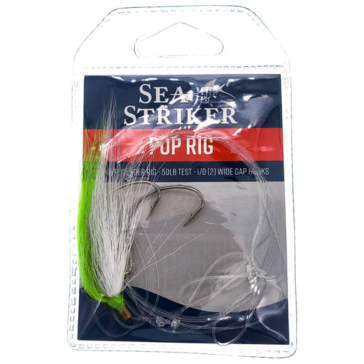 Sea Striker Pop Rig Fluke/Flounder Rig Chartreuse/White Bucktail - FishAndSave