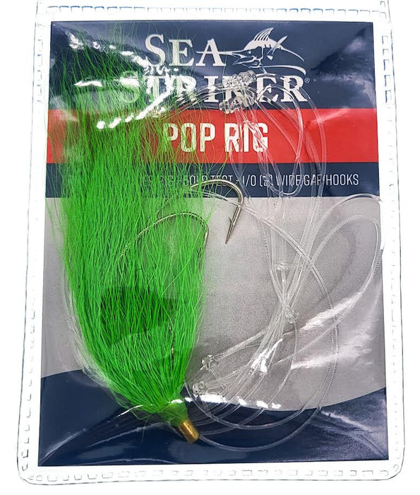 Sea Striker Pop Rig Fluke/Flounder Rig - Hooks/RigsSea StrikerLime Green BucktailNew Arrival096337101855FishAndSave