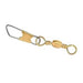 Sea Striker Twisted Barrel Swivel w/Safety Snap - Swivels/ConnectorsSea StrikerBrass1 Qty 4FreshwaterFishAndSave