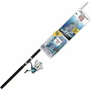 catch more fish fishing pole Shakespeare Catch More Fish Striper Spin Combo w Tackle Box/Tackle. sz 50  Reel 7' 2pc Med