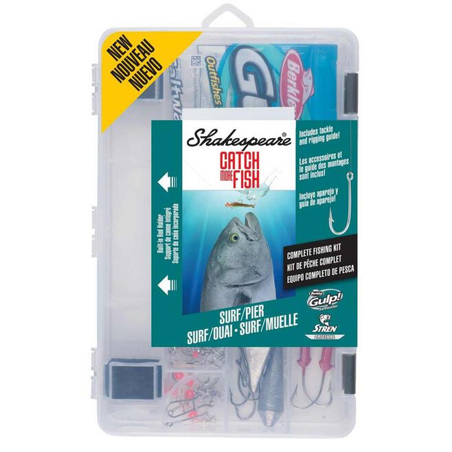 Shakespeare Catch More Fish Tackle Box Kit (Surf/Pier)