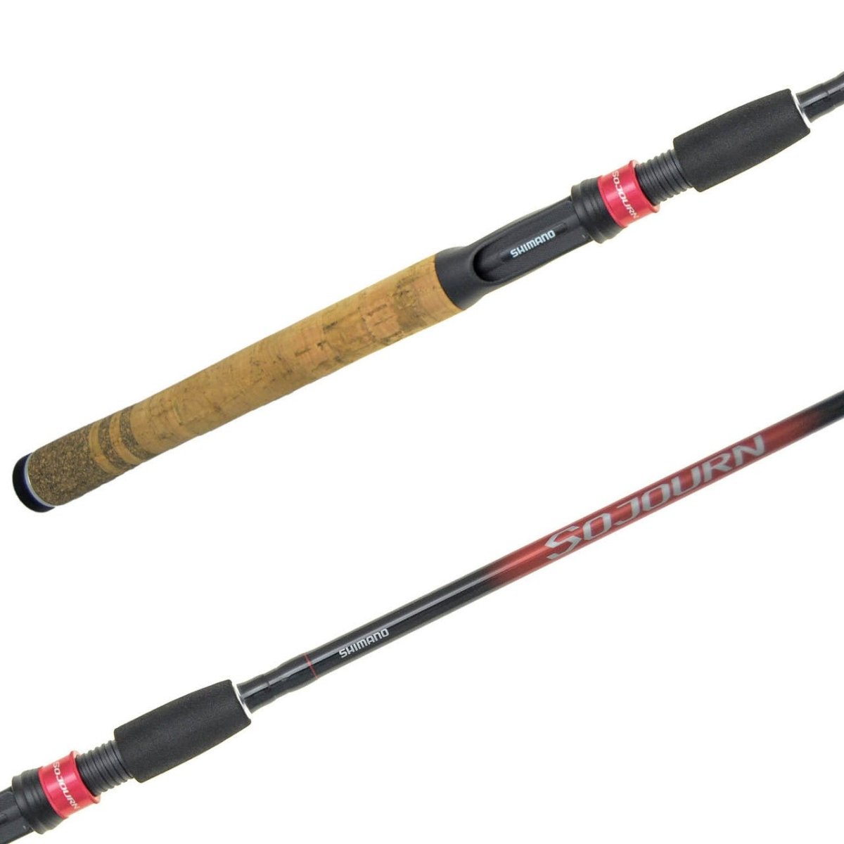 shimano 2pc spinning rod Shimano Sojourn Spinning Rod 6'6" Medium Fast 2 Pc