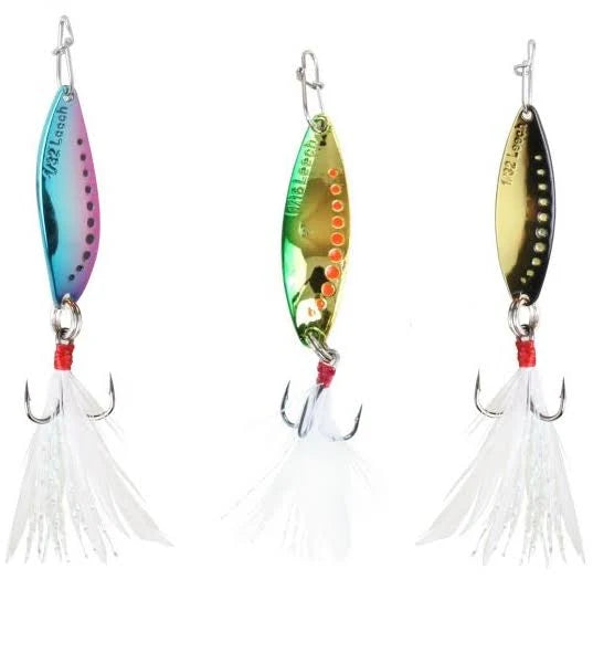 Clam Leech Flutter Spoon 1/8 Oz Qty 3
