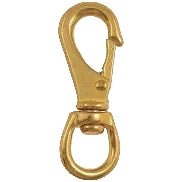 Shoreline Marine Swivel Eye Snap Hook 3 - 1/4" Brass - Swivels/ConnectorsShoreLine MarineFreshwater013893521606FishAndSave