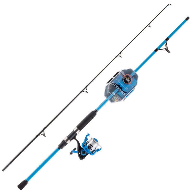 South Bend Ready2Fish Striper Spinning Combo 8' W/ Tackle Box - Combos South  Bend $34.99 FishAndSave