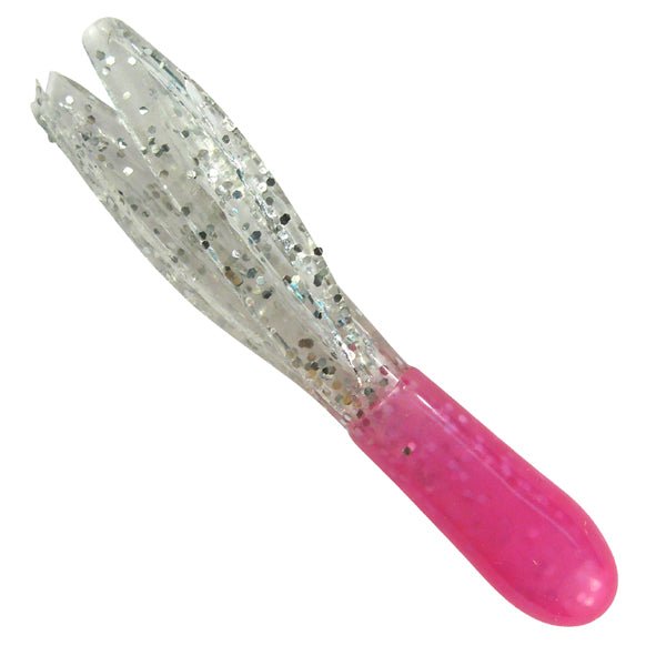 Southern Pro Lit'l Hustler Tube Lure 1 - 1/2" Qty 10 Pink/Clear Sparkle - PlasticsSouthern ProFreshwater016259101399FishAndSave